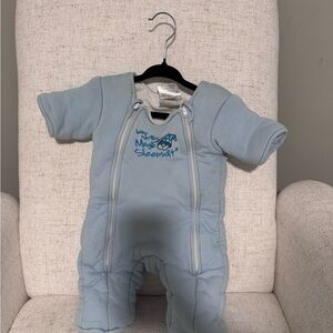 Merlin’s Magic Baby sleepsuit-Soft Blue
